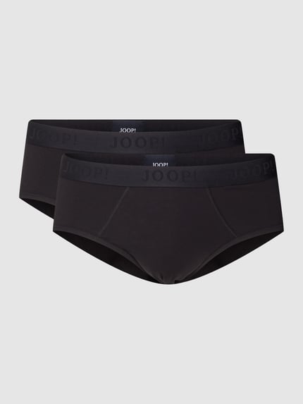 JOOP! COLLECTION Slip met elastische band met logo in set van 2 Zwart - 2