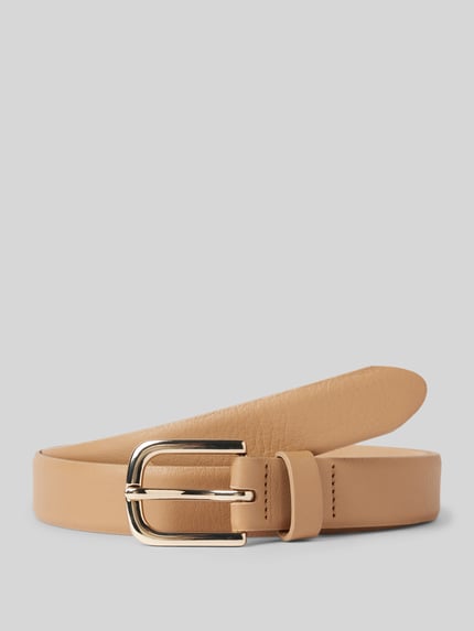 Weinmann Leren riem met doornsluiting model 'Sauvage' Beige - 1