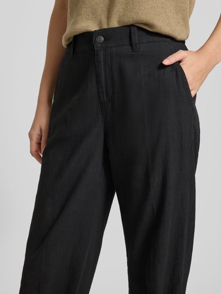 ANGELS Stoffen broek met persplooien, model 'Liz Jump' Zwart - 3