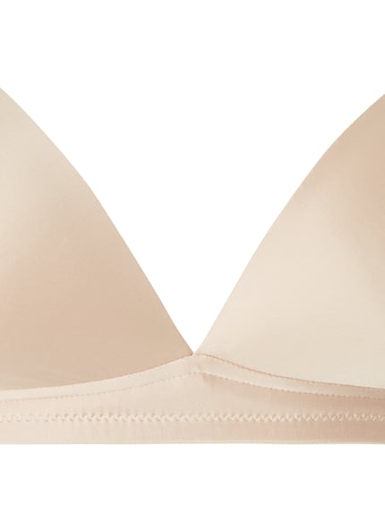 HANRO T-Shirt-BH aus Satin - bügellos Modell Satin Deluxe Beige 3