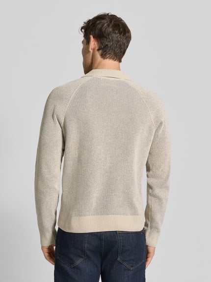 Jake*s Studio Men Strickpullover mit Polokragen Ecru 5