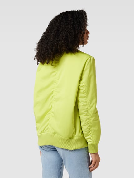 Smith and Soul Bomberjacke mit gerippten Abschlüssen Neon Gelb 5