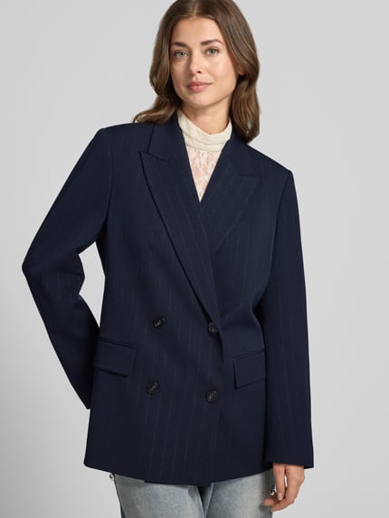 Jake*s Casual Regular Fit Longline Blazer mit Schulterpolstern Black 3