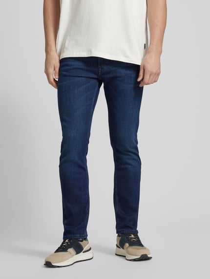 BOSS Orange Slim Fit Jeans mit Label-Detail Modell 'DELAWARE' Jeansblau 4
