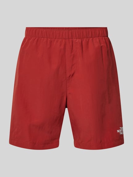 The North Face Szorty z nadrukiem z logo model ‘WATER’ Czerwony 2