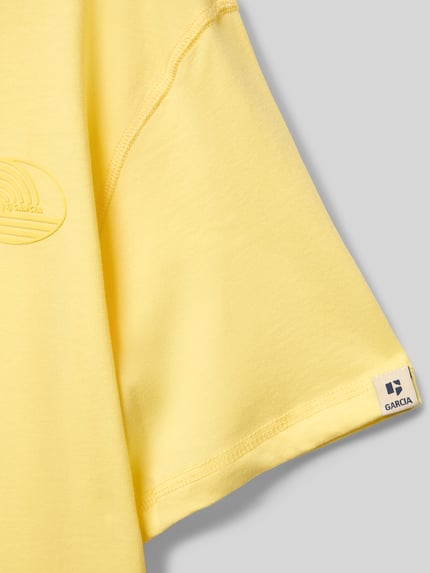 Garcia T-shirt met labeldetail Geel - 2