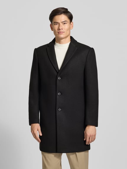 MCNEAL Relaxed Fit Mantel aus reiner Baumwolle Modell ‘AMSTERDAM‘ Black 4