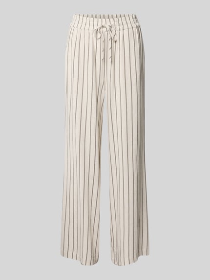 Loose Fit Weite Hose aus Viskose-Leinen-Mix Modell 'VIVA-GULIA' Shop The Look MANNEQUINE