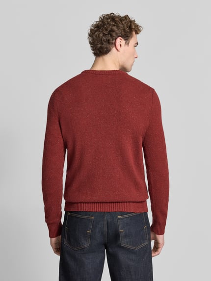 Marc O'Polo Pullover mit Tweed-Struktur Rot 5