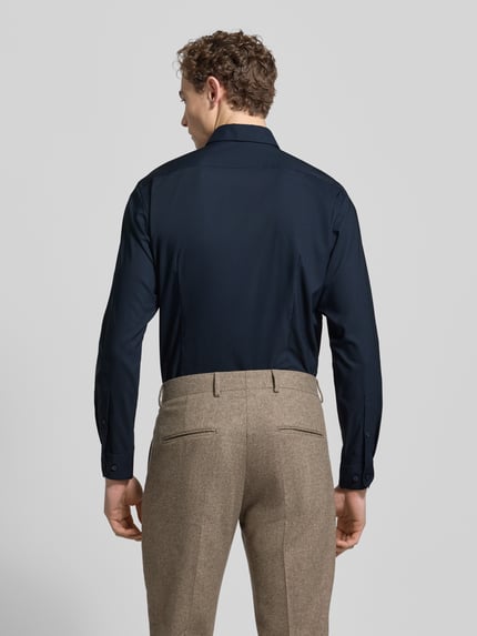 Jake*s Regular Fit Business-Hemd mit Knopfleiste Marine 5