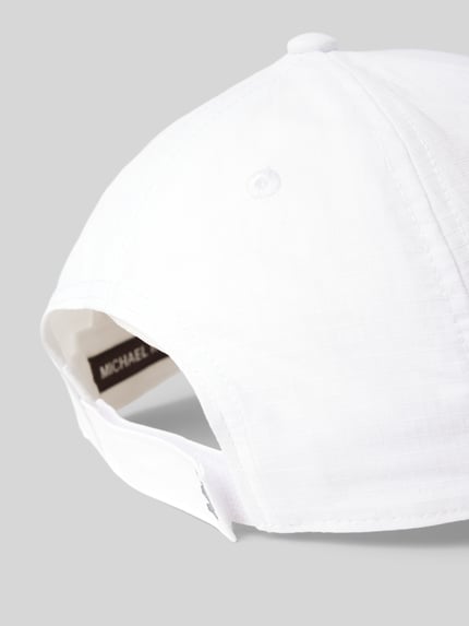 Michael Kors Czapka z daszkiem i napisem z logo model ‘RIPSTOP’ Biały 3