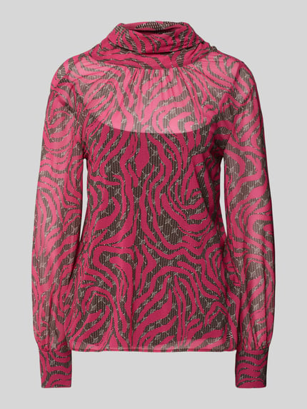 JOOP! Bluse mit Stehkragen Fuchsia 2