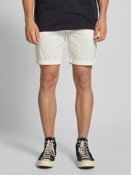 Blend Chino-Shorts aus Leinen-Mix Offwhite 4