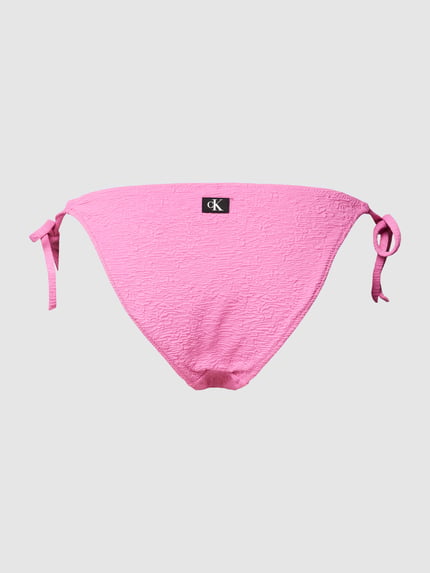 Calvin Klein Underwear Figi bikini z fakturowanym wzorem Mocnoróżowy 3