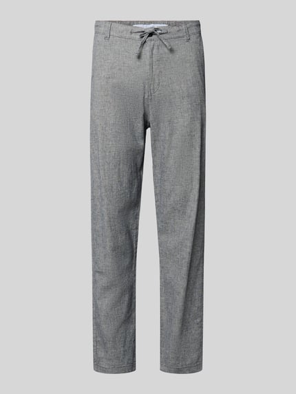 Selected Slim Fit Hose aus Baumwoll-Leinen-Mix Modell 'BRODY' Hellblau 2