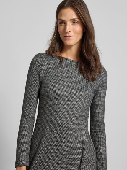 Weekend Max Mara Tailliertes Jersey-Kleid aus Viskose-Mix Modell 'BALOCCO' Dunkelgrau 3