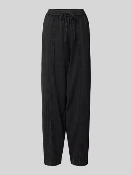 VERO MODA Comfort Fit Weite Hose im Denim-Look Modell 'ANDIE' Black 2