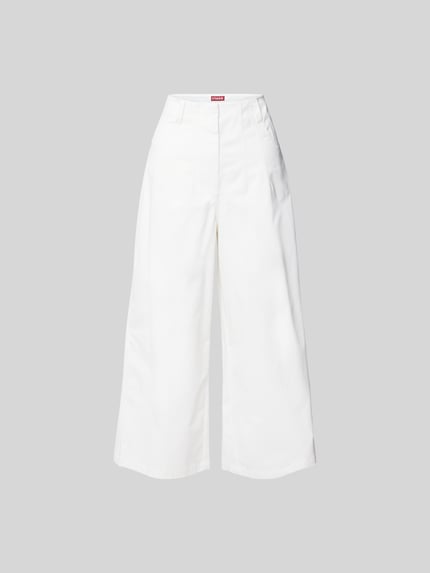 Staud Stoffen broek met steekzakken Ecru - 2