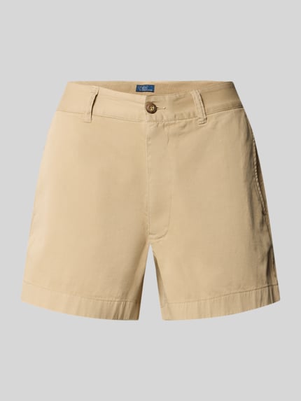 Produktfoto, Loose Fit Bermudas aus reiner Baumwolle von Polo Ralph Lauren, Optik: Unifarben, Materialverarbeitung: Twill, Eingrifftaschen, Cropped