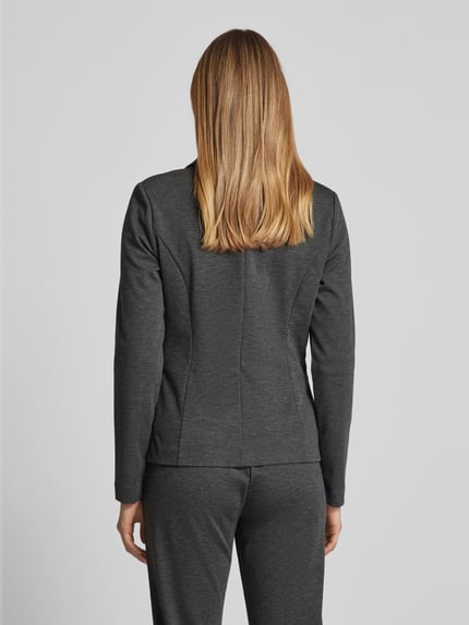 ICHI Slim fit blazer met paspelzakken, model 'KATE' Donkergrijs - 5
