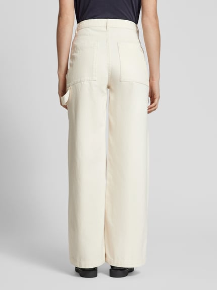 MAX&Co. Wide Leg Jeans im 5-Pocket-Design Modell 'PARURE' Ecru 5