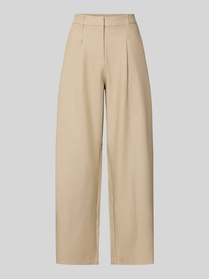 Spodnie garniturowe o kroju slim fit z dodatkiem wiskozy model 'BOSELLA' Shop The Look MANNEQUINE