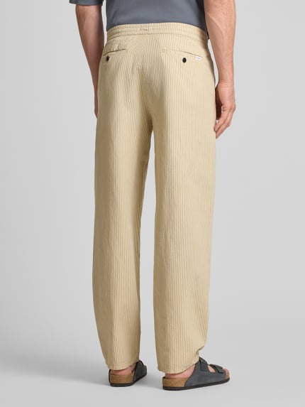 Lindbergh Stoffen broek met achterzakken Steengrijs - 5