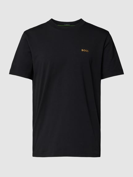 BOSS Green T-Shirt mit Label-Print Black 2