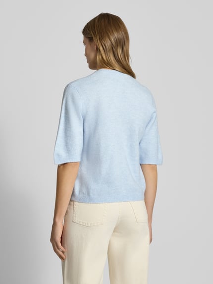 ONLY Regular Fit Cardigan mit Schnürungen Modell 'SIMONI' Hellblau 5