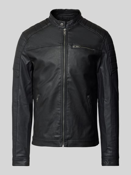 JACK & JONES Jack in bikerlook, model 'Rocky'  Zwart - 2