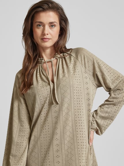 VERO MODA Knielange jurk met pailletten, model 'BILLI' Rietgroen - 3