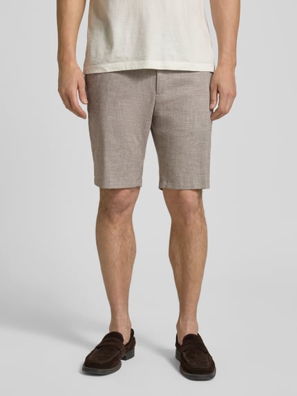 JOOP! COLLECTION Slim fit bermuda met trekkoord en achterzakken Beige - 4