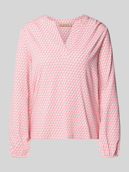 Smith and Soul Longsleeve met V-hals Felroze - 2