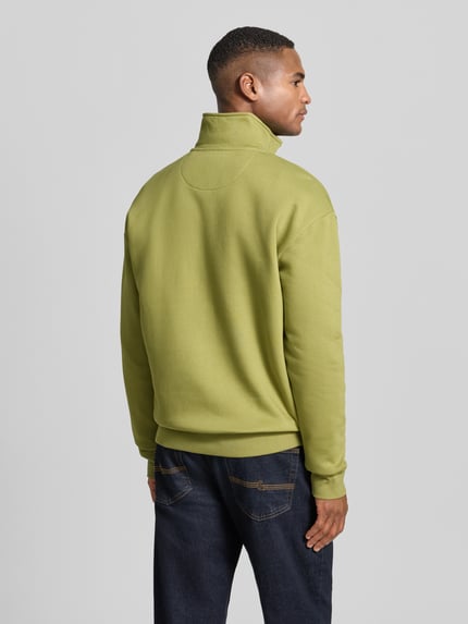 MCNEAL Loose fit schipperstrui van katoenmix Rietgroen - 5