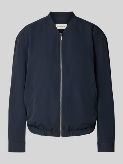Tom Tailor Relaxed Fit Blouson mit College-Kragen Dunkelblau 2