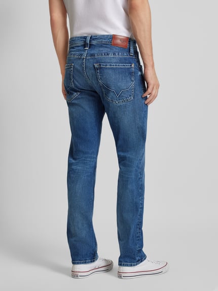 Pepe Jeans Regular Fit Jeans aus Baumwoll-Mix Modell 'CASH' Blau 5