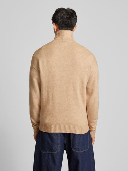 JACK & JONES Troyer mit gerippten Abschlüssen Modell 'OLLIE' Beige 5