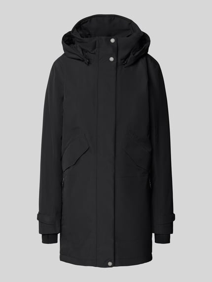 Didriksons Parka mit abnehmbarer Kapuze Modell 'INDRA' Black 2