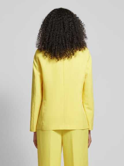 Oui Blazer met klepzakken Lichtgeel - 5