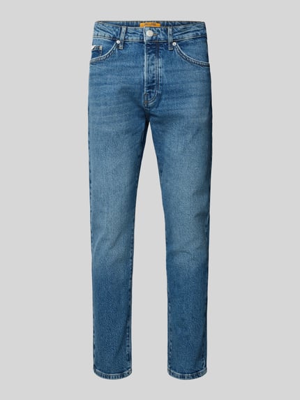 ONLY & SONS Tapered Fit Jeans aus Baumwoll-Mix Modell 'YOKE' Jeansblau 2