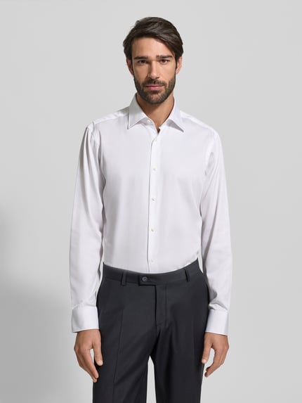 BOSS Regular Fit Businesshemd aus reiner Baumwolle Modell 'JOE' Weiss 4