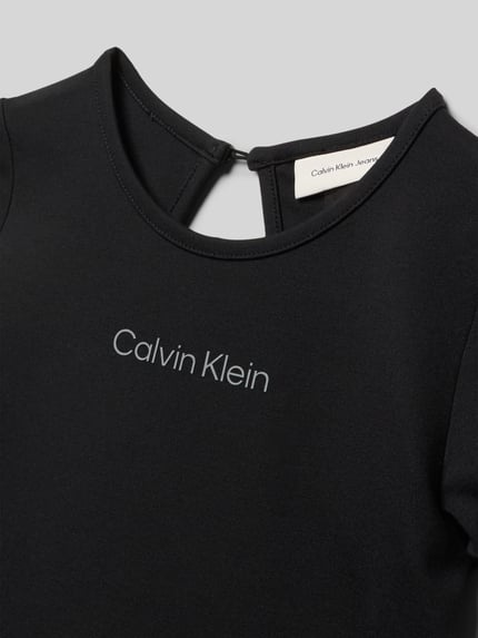 Calvin Klein Jeans Ausgestelltes Freizeitkleid aus Viskose-Mix Modell 'PUNTO SS' Black 2