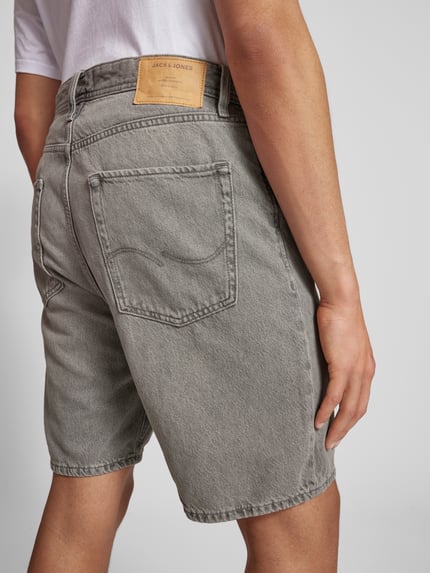 JACK & JONES Loose Fit Jeansshorts im 5-Pocket-Design Modell 'TONY' Hellgrau 3