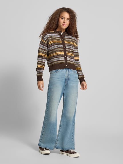 Levi's® 300 Strickjacke mit Zierknöpfen CHARLOTTE Dunkelbraun 1