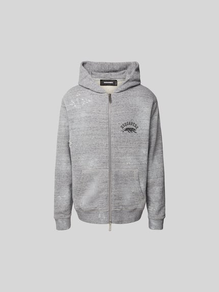 Dsquared2 oversized sweatjack van katoen Donkergrijs gemêleerd - 2