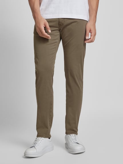 Pierre Cardin Stoffhose mit 5-Pocket-Design Modell 'Lyon' Oliv 4