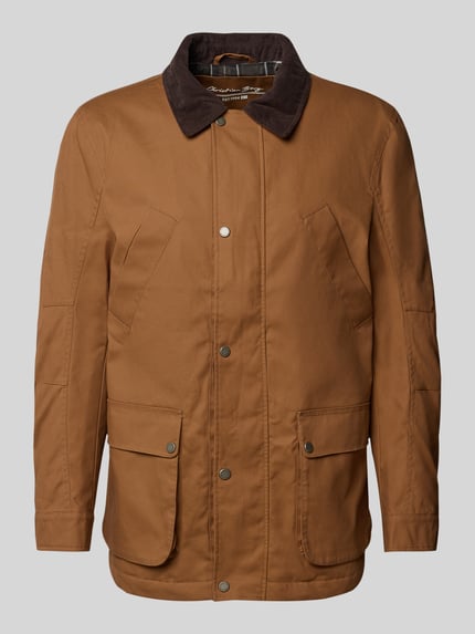 Christian Berg Men Parka mit Kentkragen Mittelbraun 2