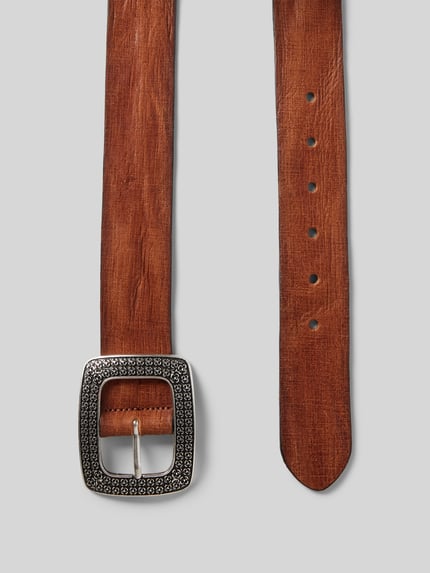 Vanzetti Gürtel aus Leder mit Dornschließe Mittelbraun 3