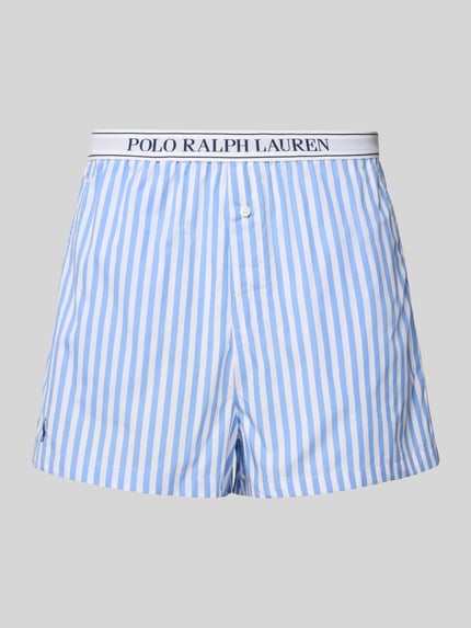 Polo Ralph Lauren Korte pyjamabroek met elastische band met logo Lichtblauw - 1