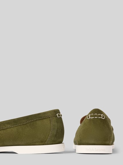 Polo Ralph Lauren Loafers mit Logo-Detail Modell 'MERTON VENETIAN' Dunkelgruen 2